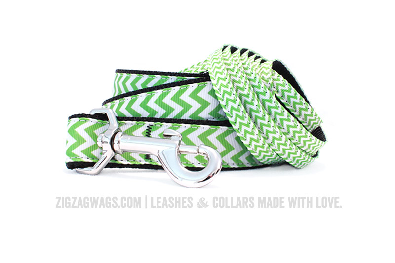 Green Dog Leashes from ZigZag Wags